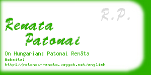 renata patonai business card