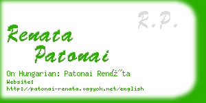 renata patonai business card